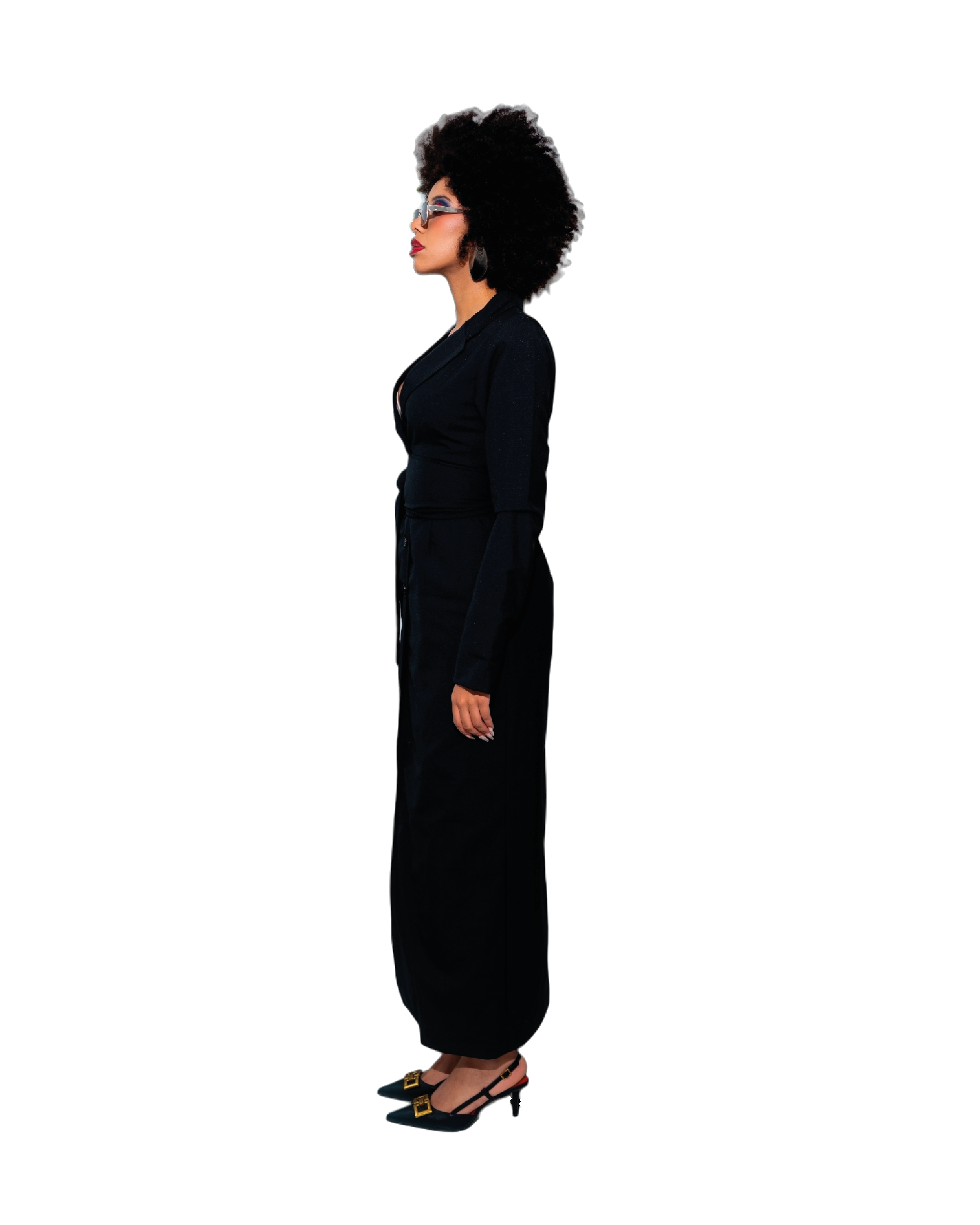Agent Black Trench Coat - Image 2