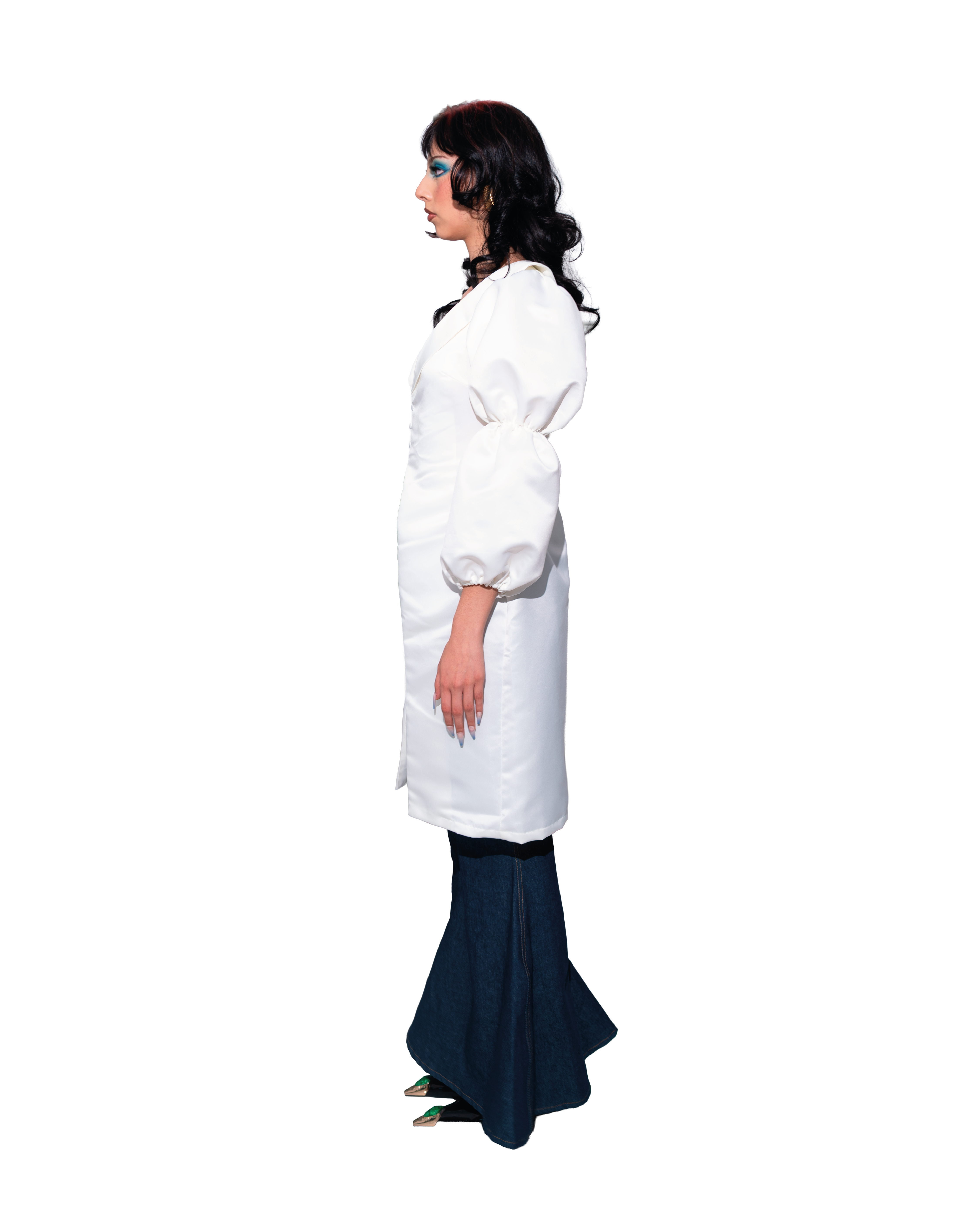 Disco Denim Flare Pants - Image 2