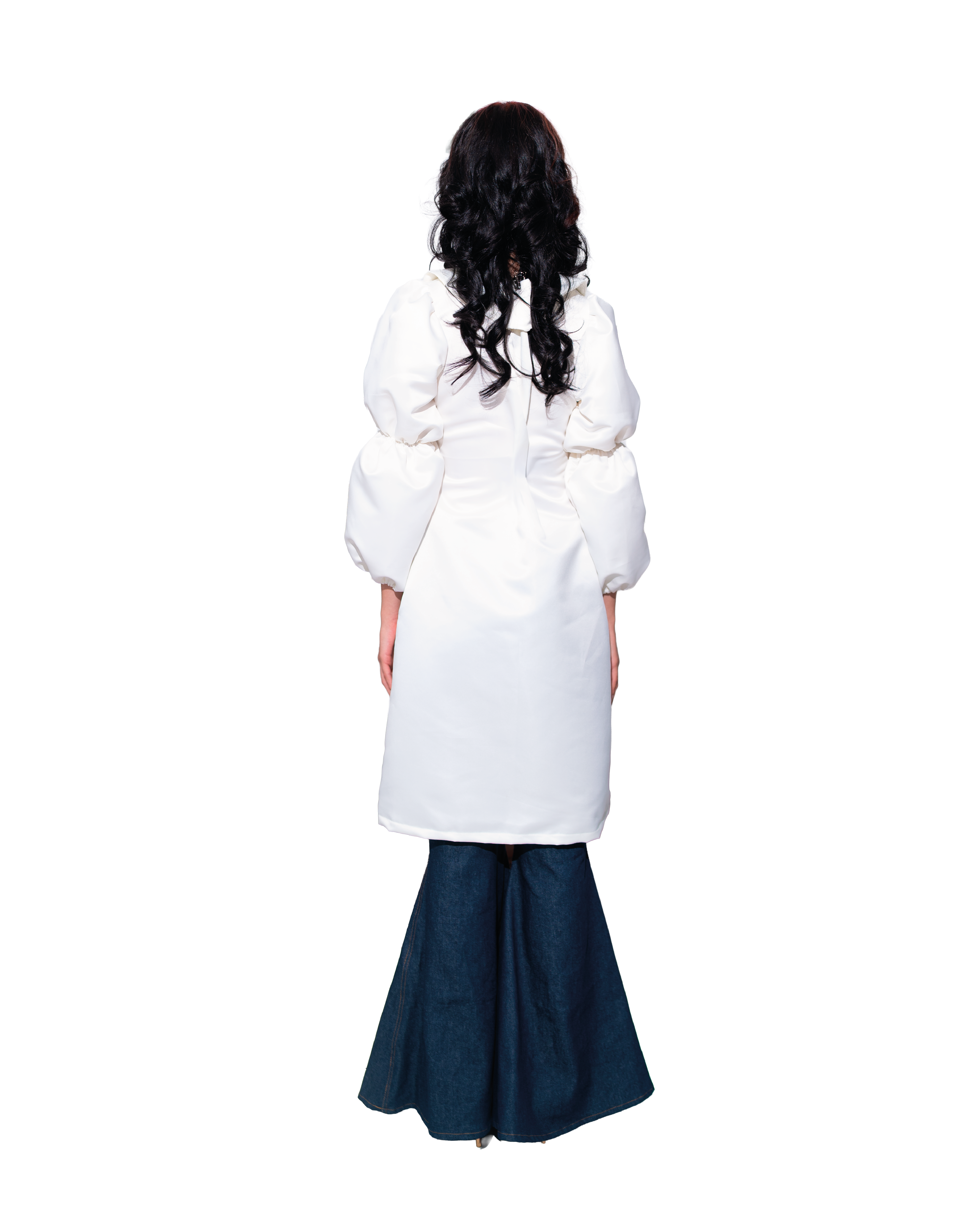 Disco Denim Flare Pants - Image 3