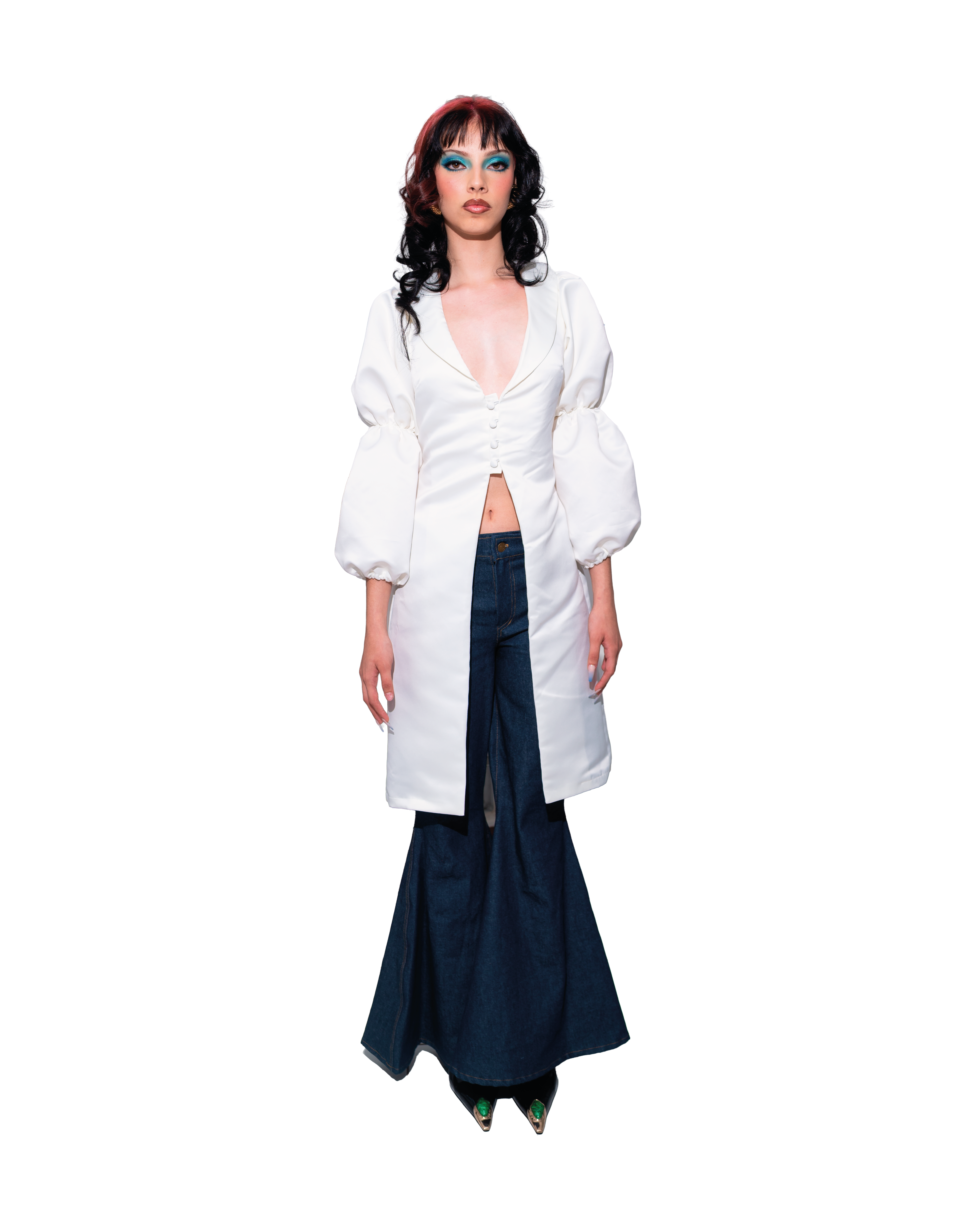 Disco Denim Flare Pants