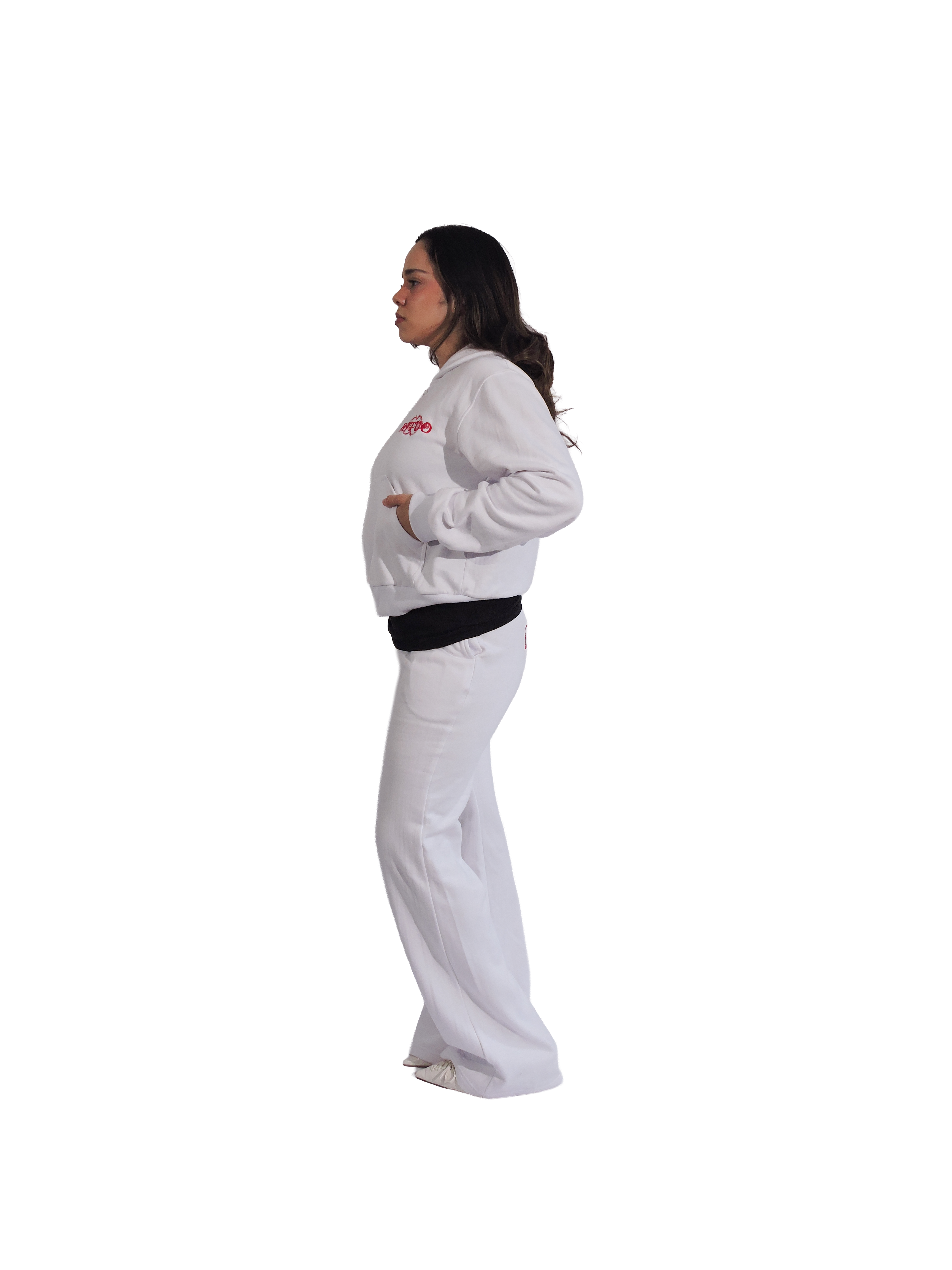 Basic White Stitched Flare Pant – Women - Image 2