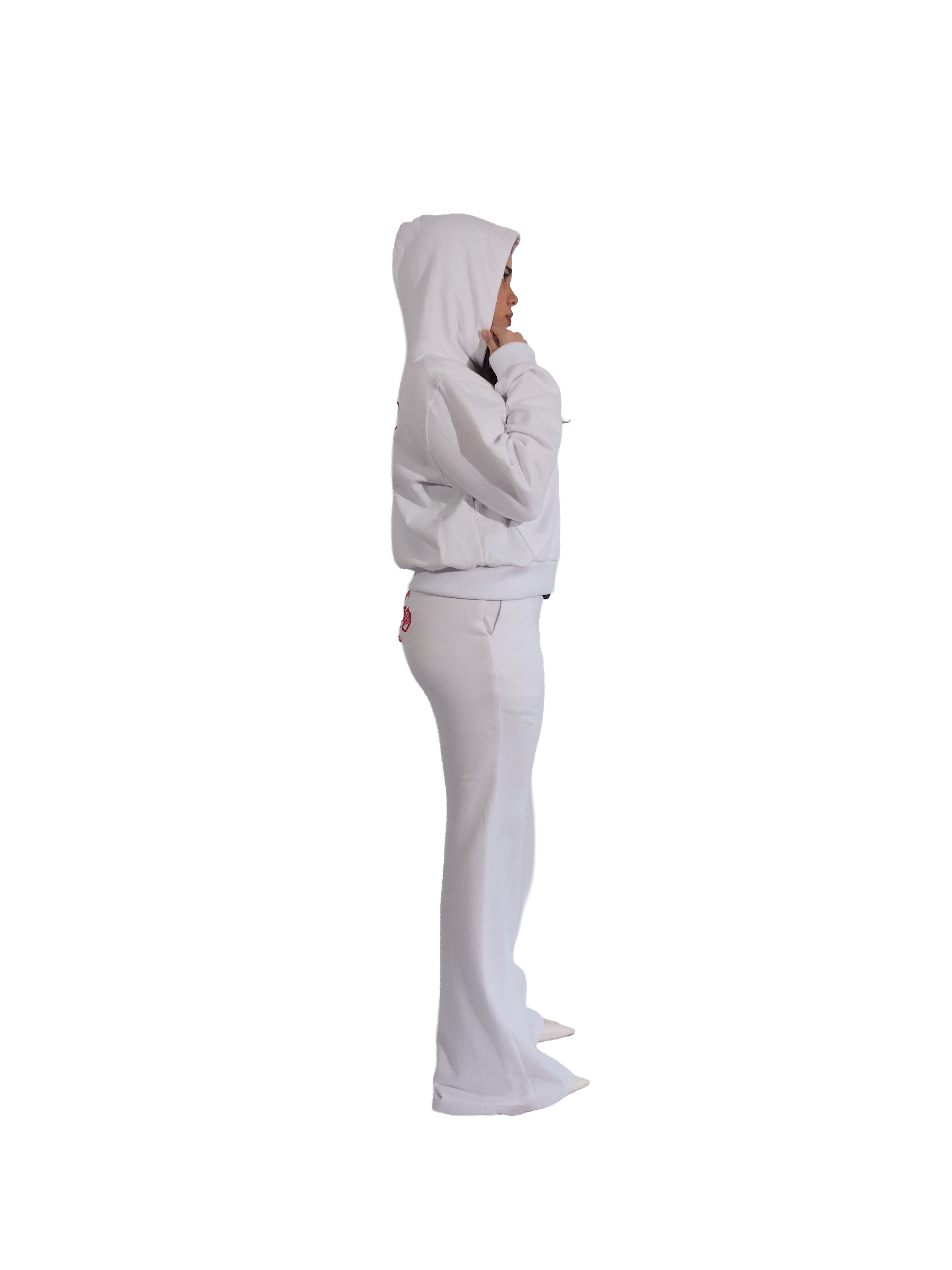 Basic White Stitched Flare Pant – Women - Image 4