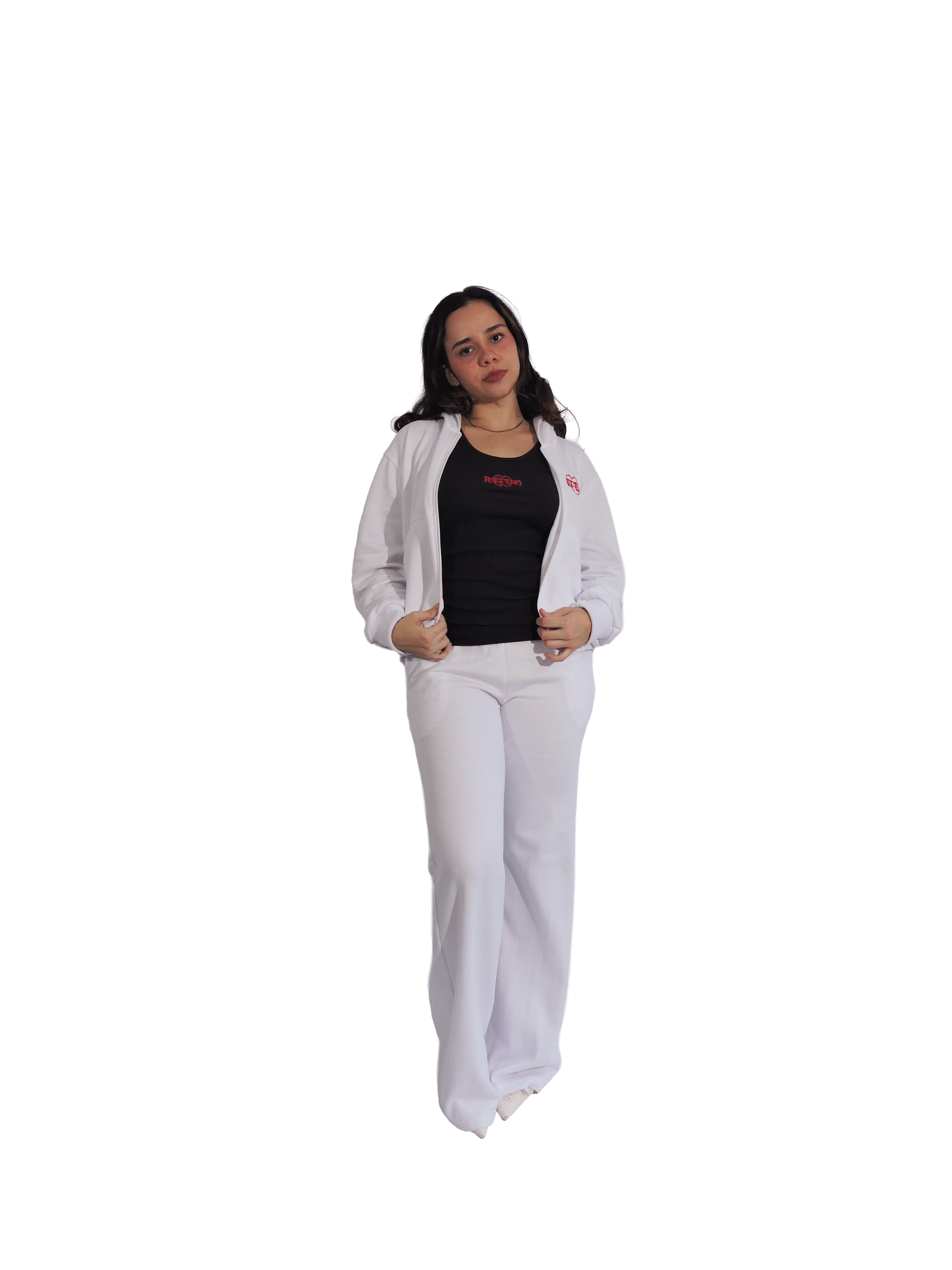 Basic White Stitched Flare Pant – Women - Image 5